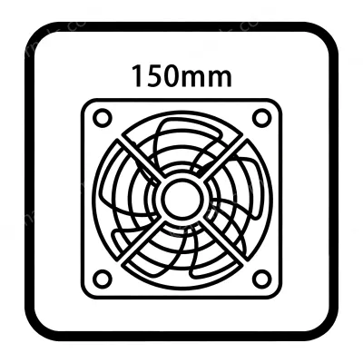 150mm ac fan