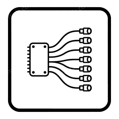 Fiber optic sensor and amplifier matrix fiber optic