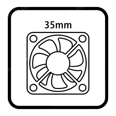 35mm dc fan