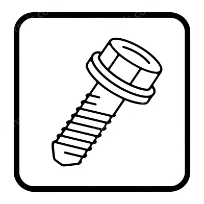 Stainless Steel Hex Head Screws and Nuts Set