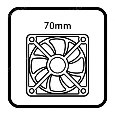 70mm dc fan