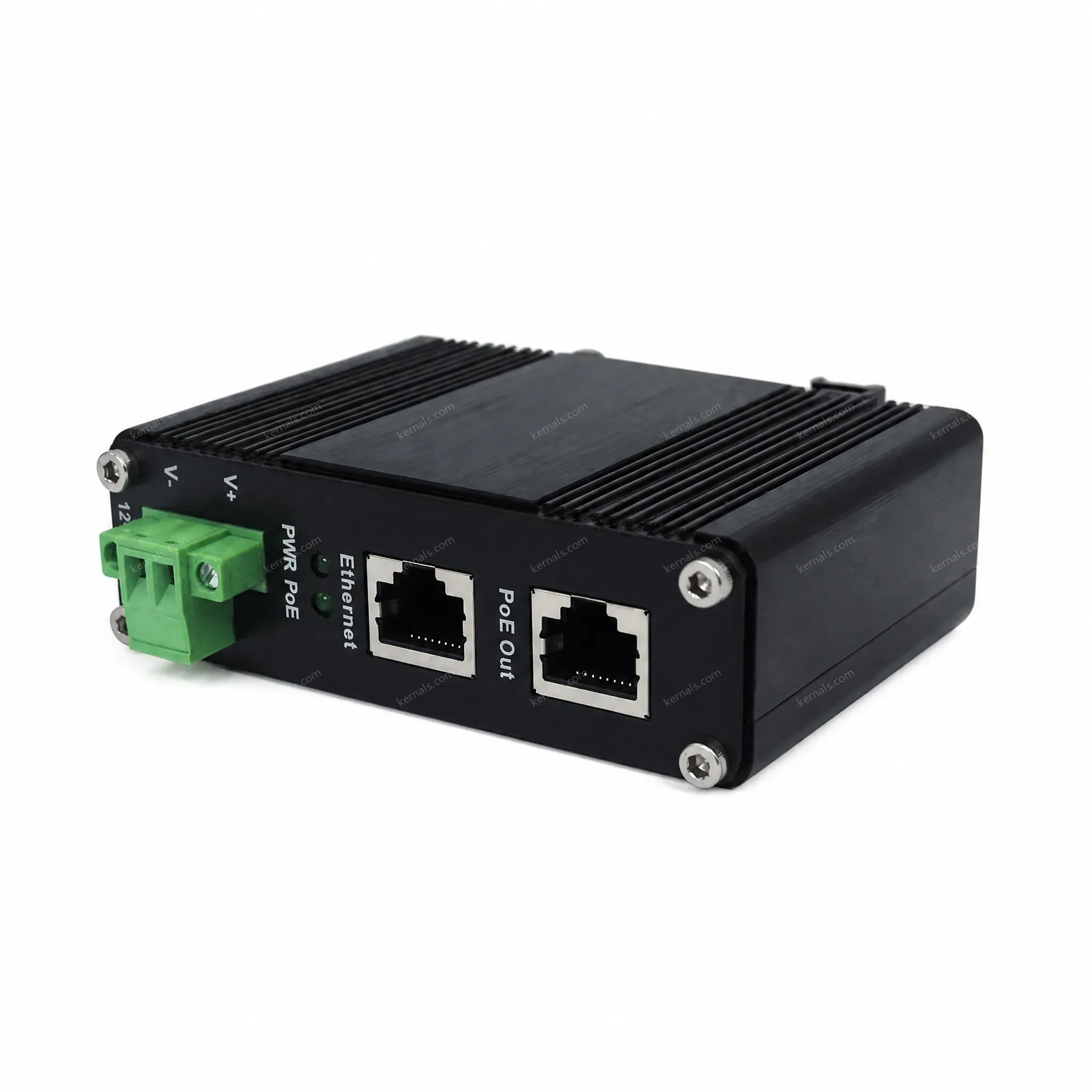12~48VDC Power Input Industrial Gigabit PoE+ Injector
