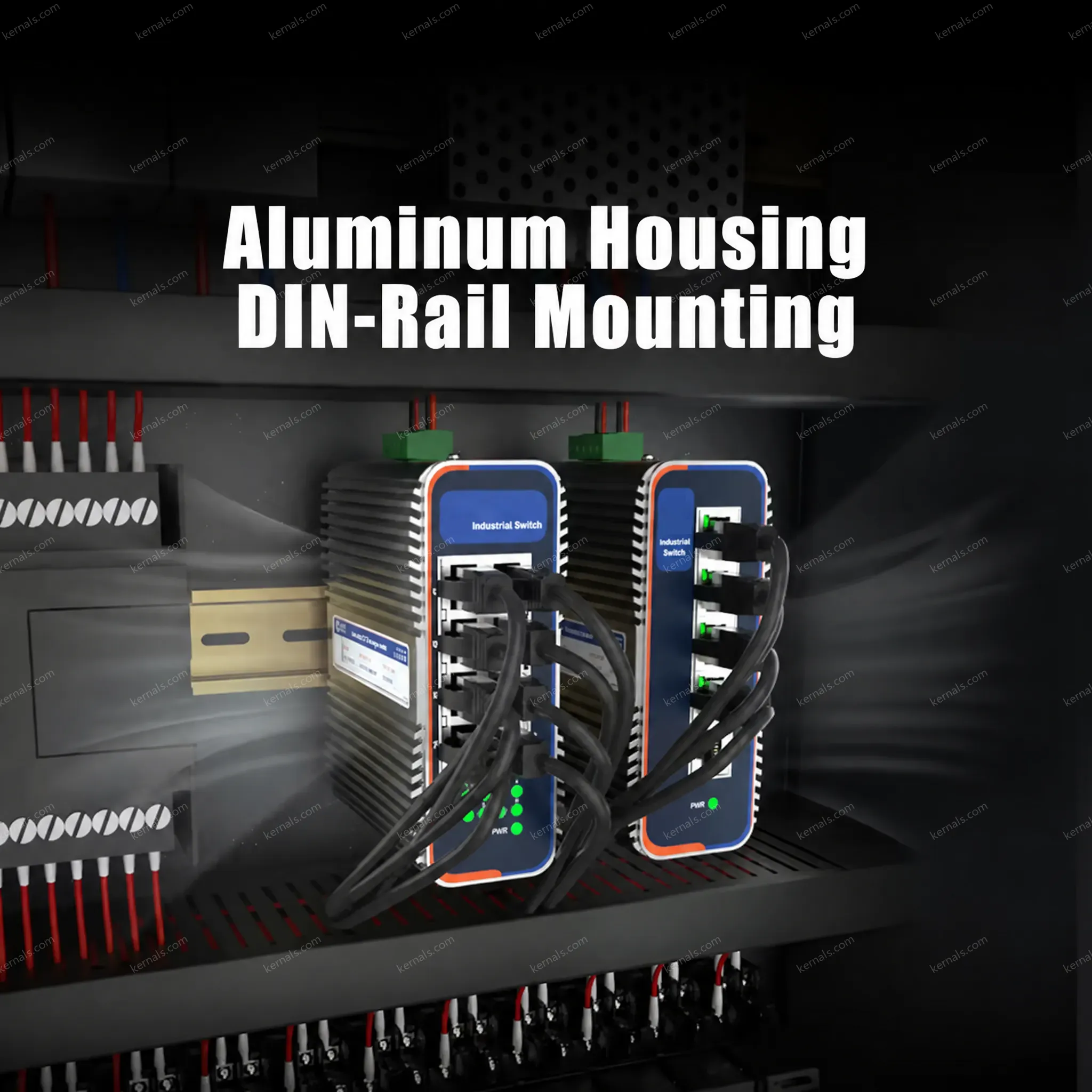 PUSR 5/8 Ports 100/1000M Unmanaged Industrial Ethernet Switches Plug & Play IP40 Protection Compact Size USR-ISG/ISF