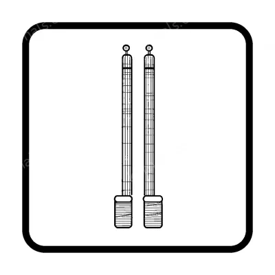 Through-beam laser measuring