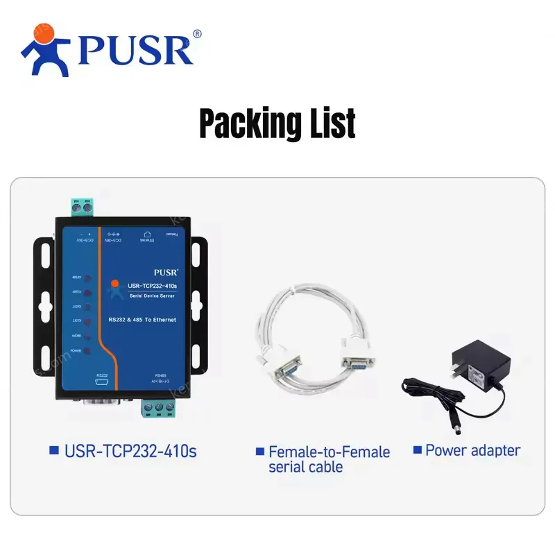 PUSR RS232 RS485 to Ethernet Modbus Gateway MQTT Gateway Edge Computing Modbus RTU USR-TCP232-410S-H7